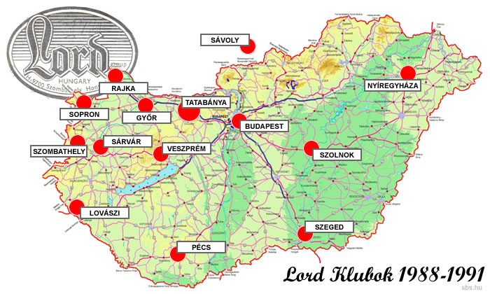 Lord Klubok térképe 1988-1991